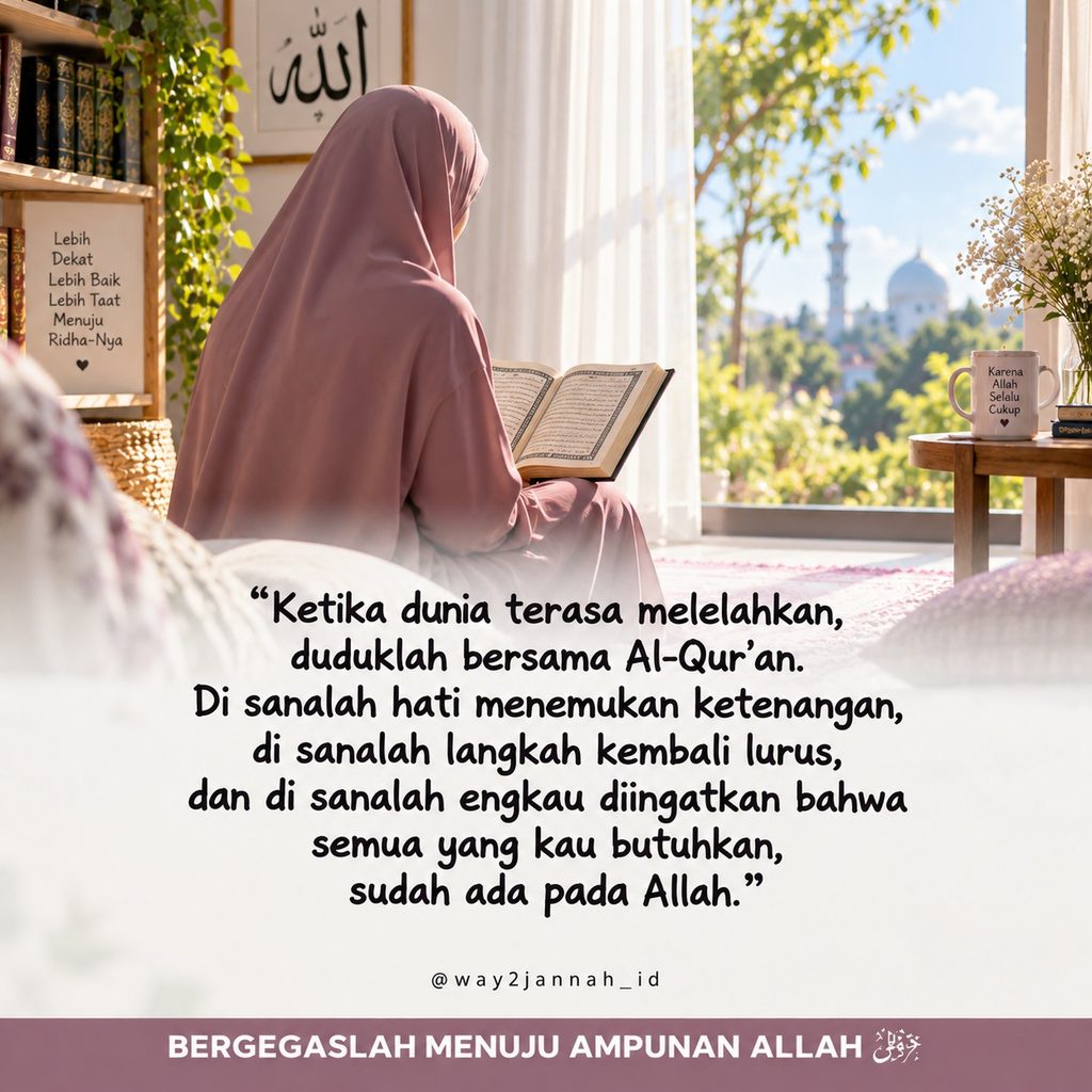 Al-Qur'an sebagai sumber ketenangan hati saat dunia terasa melelahkan